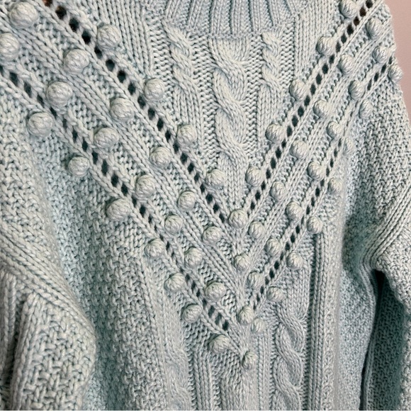 Marie Oliver Blue Cowl Neck Eris Sweater Medium - Picture 7 of 10